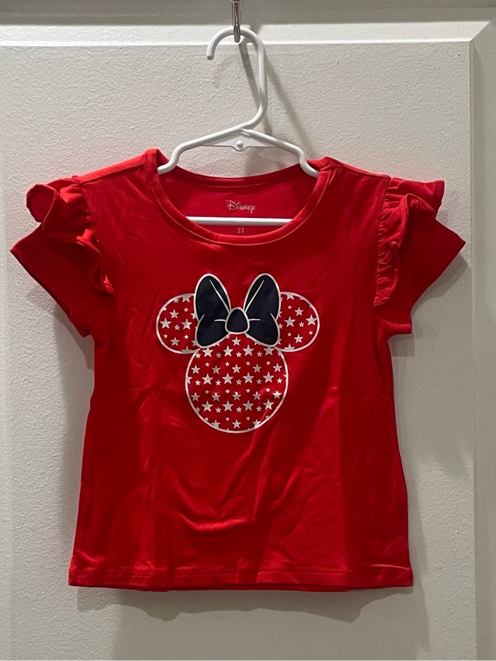 NEW…Disney Minnie Graphic Ruffle Sleeve Tee - Picture 3 of 4